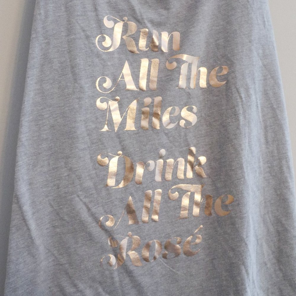 Sarah Marie Design Studio Rose Gold Run All the Miles Drink All the Rose